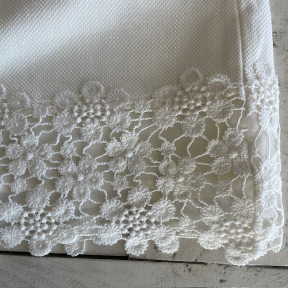 JCREW CANDACE DAISY LACE MINI SKIRT IVORY SIZE 4 #22246 NWT - Picture 3 of 6